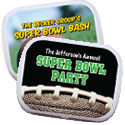 personalized football party candy tin